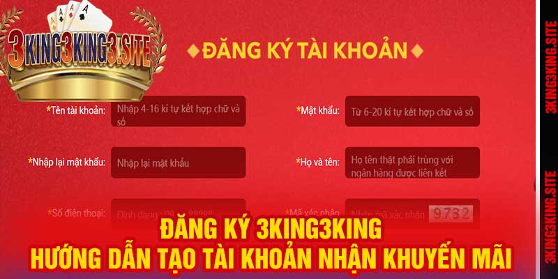 Đăng Ký 3king3king – Hướng Dẫn Tạo Tài Khoản Nhận Khuyến Mãi